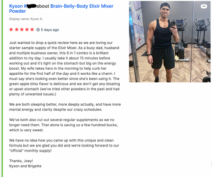 Brain-Belly-Body Elixir Mixer Powder