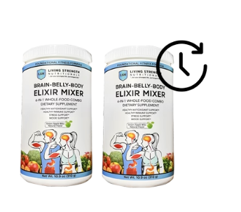 Brain-Belly-Body Elixir Mixer Powder - Get TWO Every 30 Days